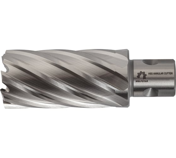Сверло корончатое по металлу Р6М5/М2 22x55 мм WOLFSTAR cw00087