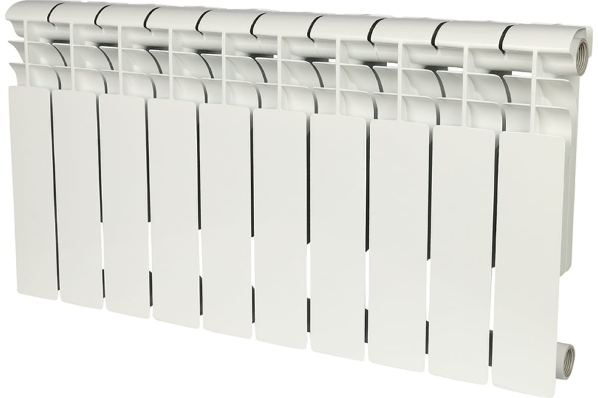 Биметаллический радиатор Rommer Profi BM 350 BI350-80-80-130 10 секций RAL9016 86632