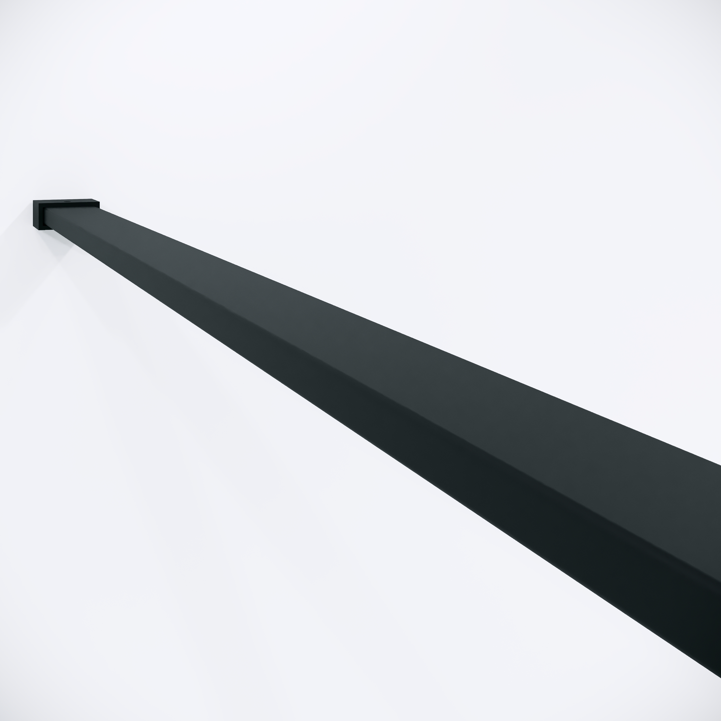 Душевая перегородка Niagara Nova NG-781-10BLACK 100x200 эффект битого стекла, профиль черный матовый