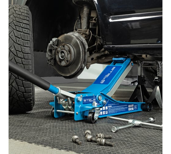Гидравлический подкатной домкрат Stels LOW PROFILE QUICK LIFT быстр.подъем, 3 т, 75-515 мм, проф. 51136