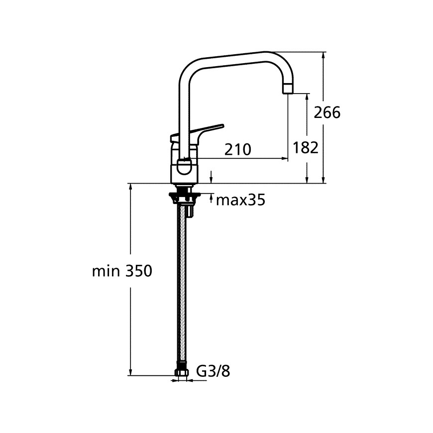 Смеситель для кухни Ideal Standard Slimline II B8596AA