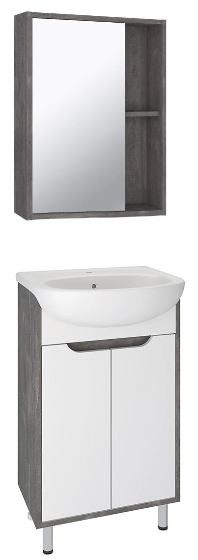 Тумба с раковиной Runo Эко 50 см