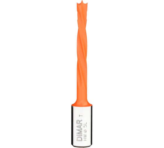 Сверло глухое левое 4 флейты (5x43 мм; L70 мм; хвостовик 10x20 присадка) Dimar 2014367