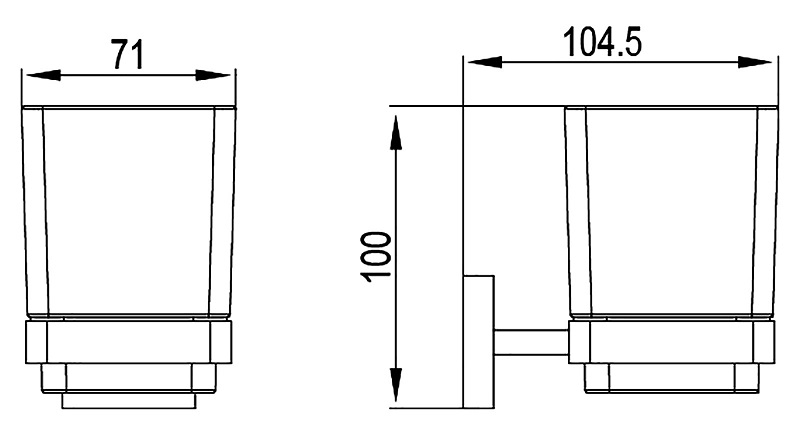 Держатель для стакана Timo Selene 10033/00 хром