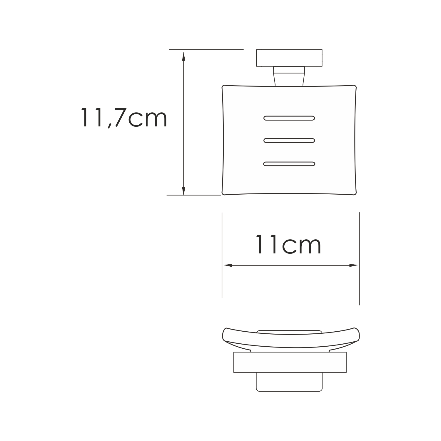 Мыльница WasserKRAFT Rhin K-8729 никель