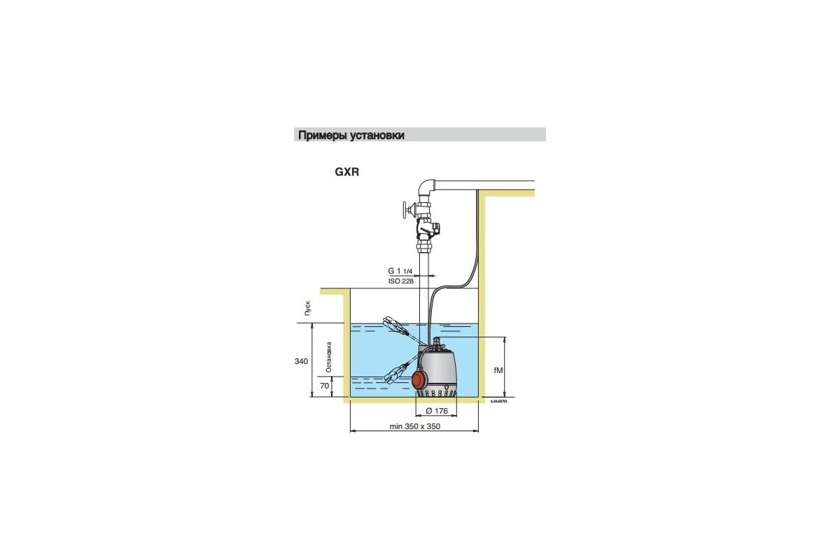 Погружной дренажный насос Calpeda GXRM 9 V.230/50 100398065