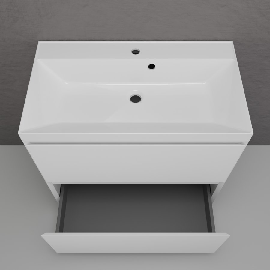 Тумба с раковиной Style Line Манхэттен 80 см напольная