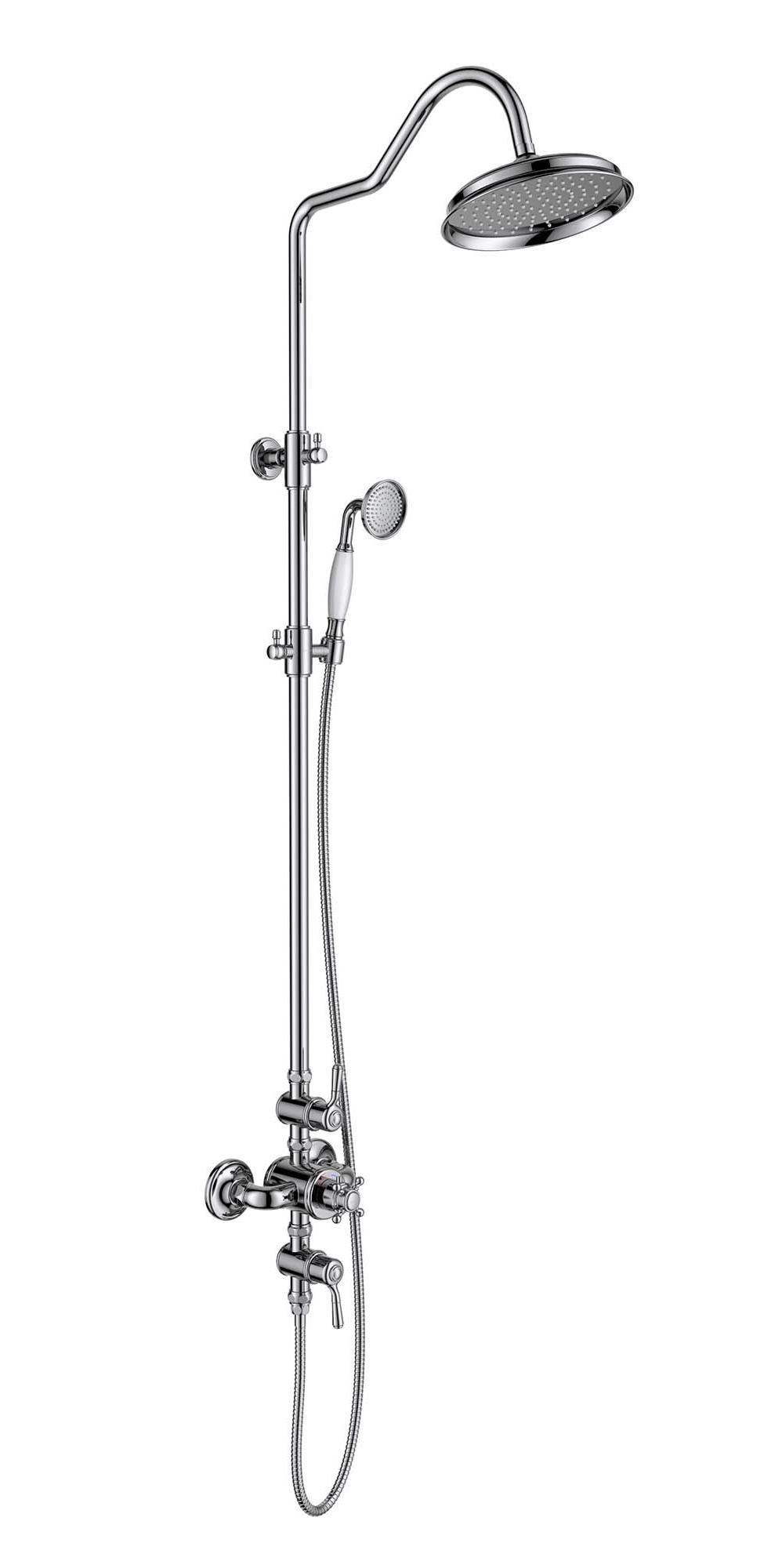 Душевая стойка Aquatek Классик AQ2563CR термостат, хром