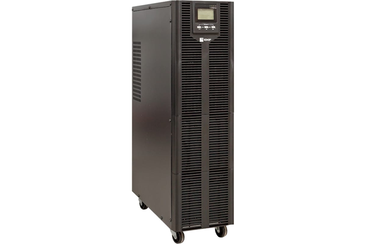 Источник бесперебойного питания двойного преобразования EKF E-Power SW900G4 10000 ВА напольный, 3/1, 380/230В, c АКБ 16x12В_9Ач SW910G4-T-B31