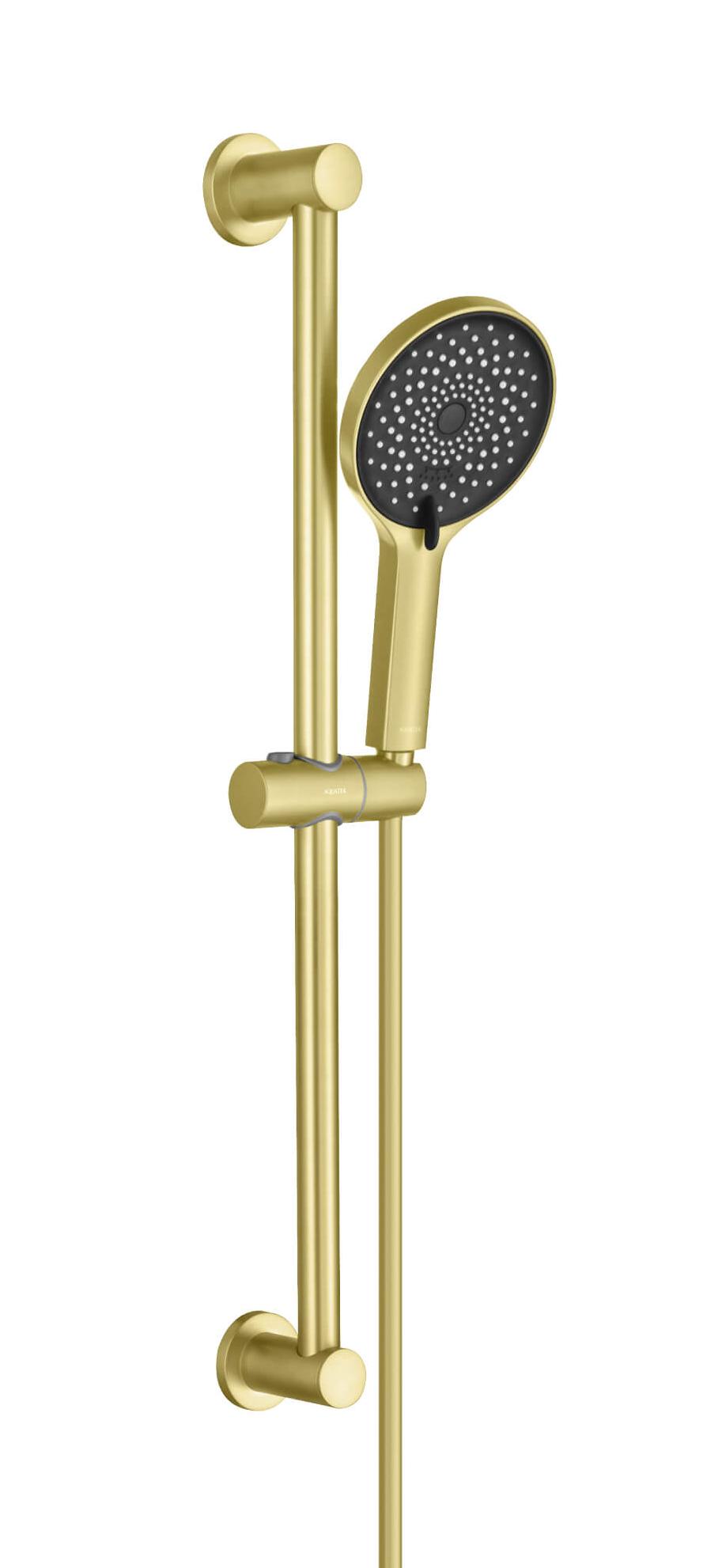 Душевой гарнитур Aquatek Лугано AQ2022BG шлифованное золото Душевой гарнитур Aquatek Лугано AQ2022BG шлифованное золото