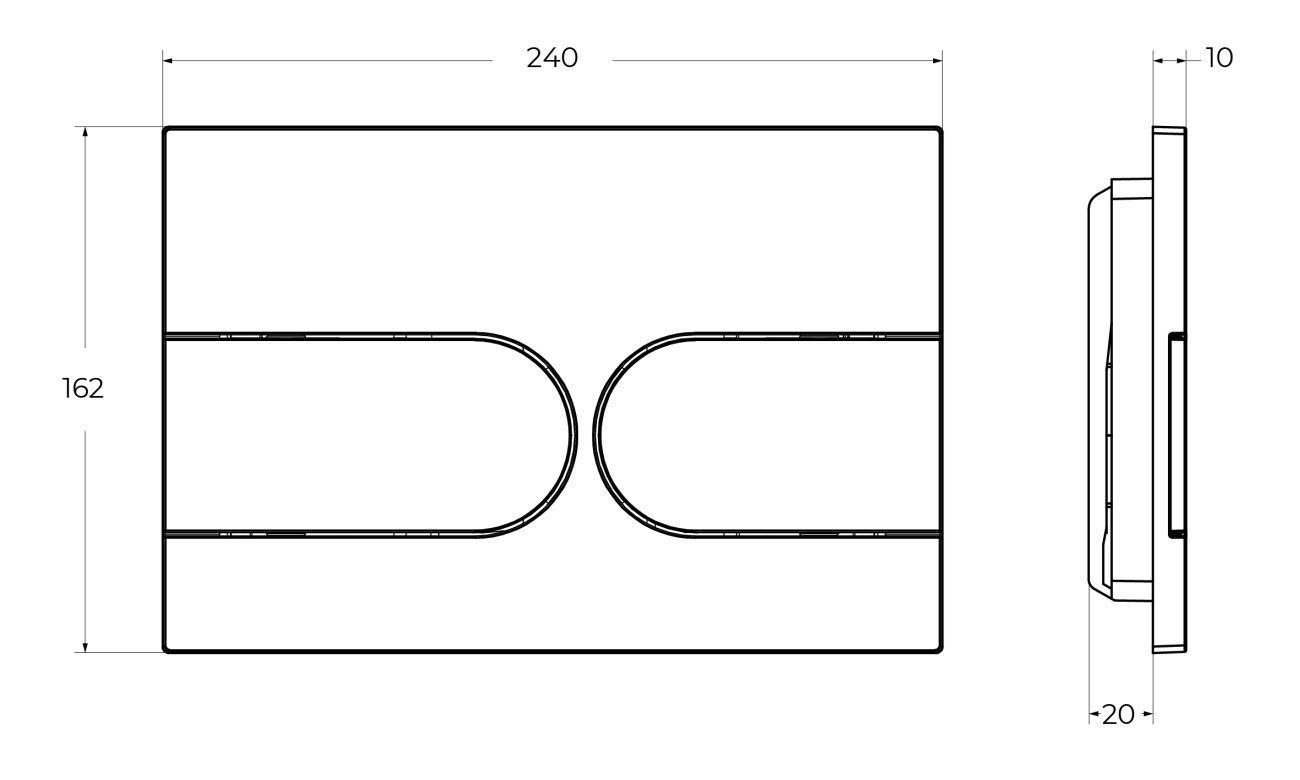Кнопка смыва BelBagno BB-11-GM оружейная сталь Кнопка смыва BelBagno BB-11-GM оружейная сталь