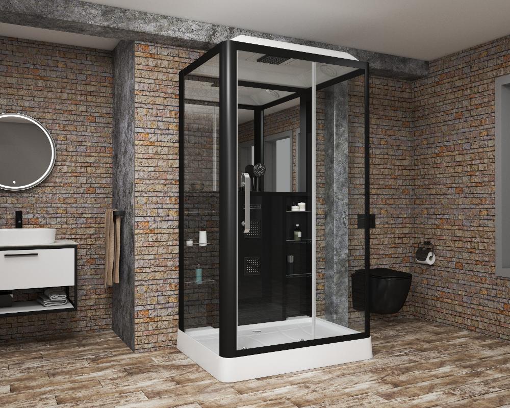 Душевая кабина Grossman GR227R 90x120, черный, R