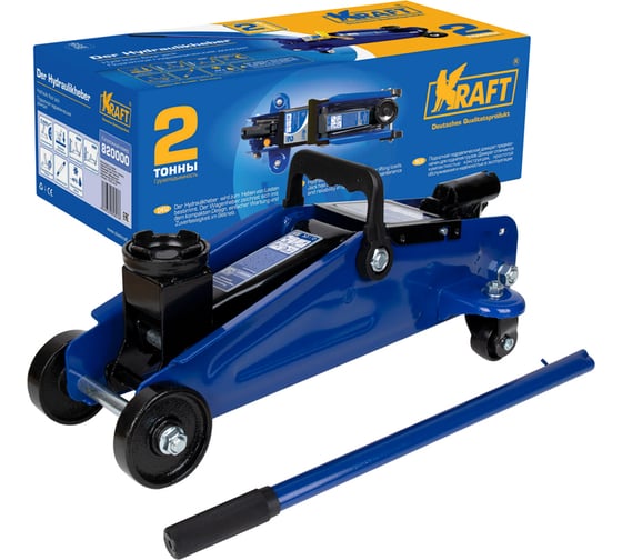 Подкатной гидравлический домкрат Kraft 2 т KT 820000