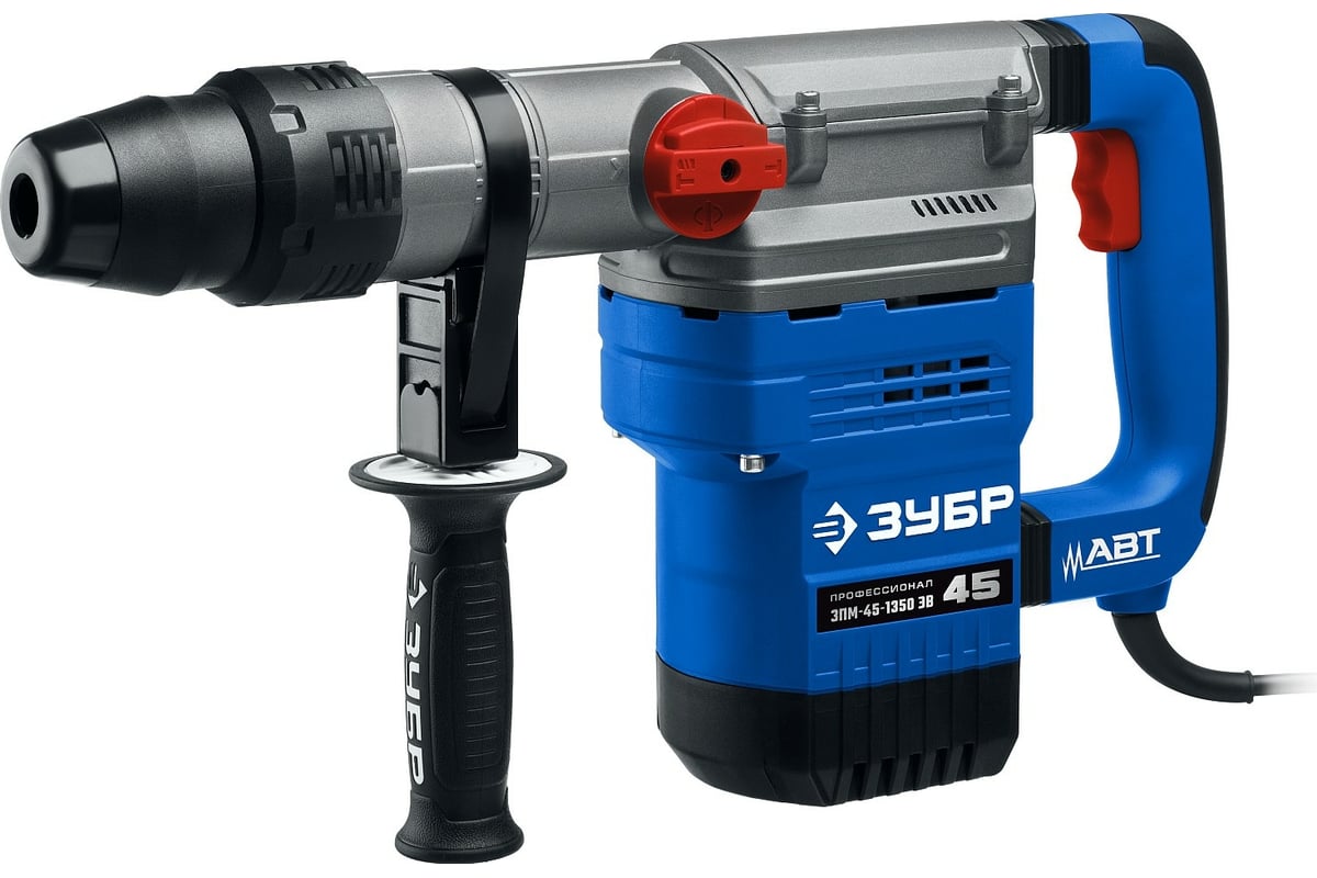 Перфоратор Зубр Профессионал SDS Max 1350 Вт, 45 мм ЗПМ-45-1350 ЭВ