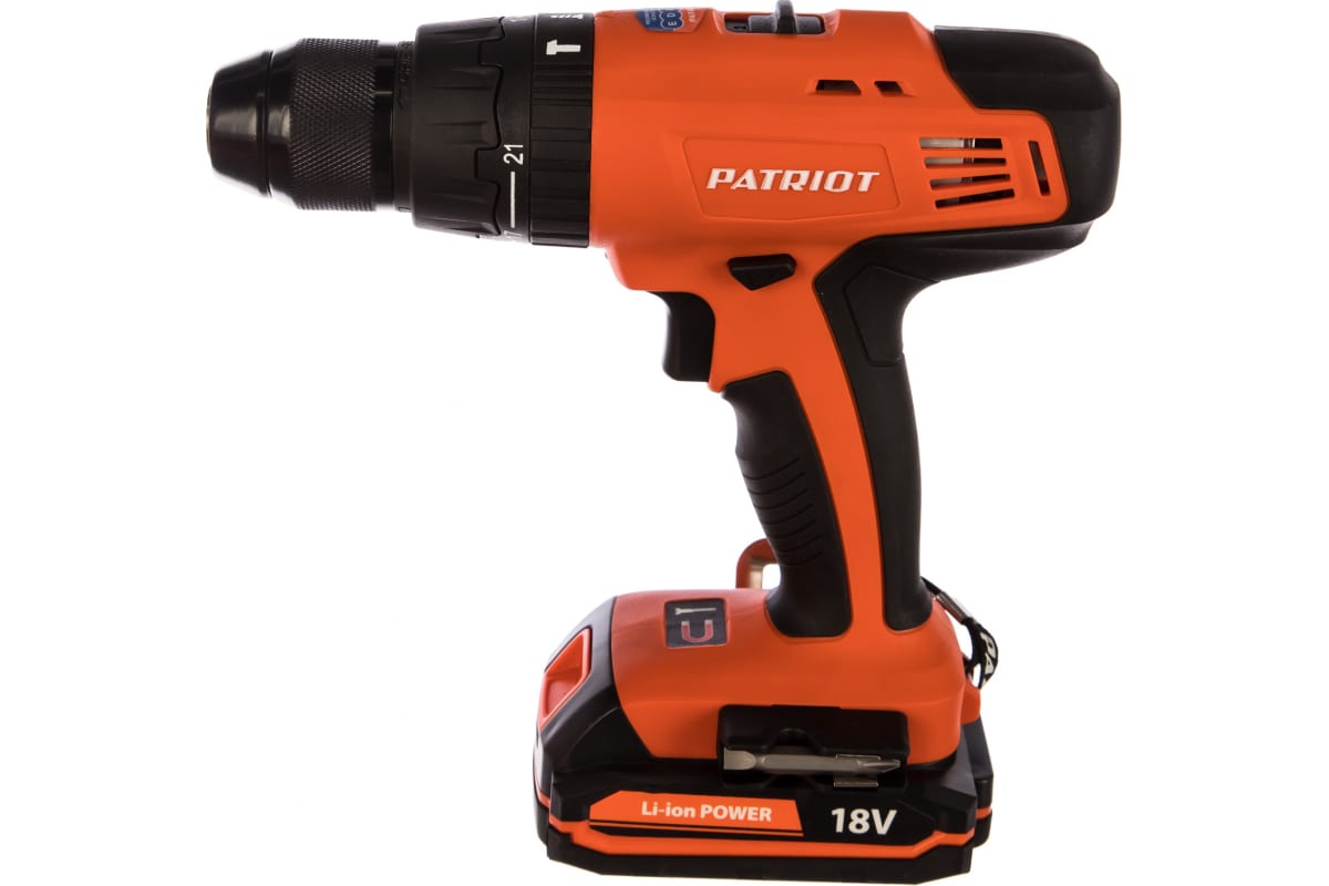 Аккумуляторная дрель-шуруповерт Patriot BR 180Li-h 180301460