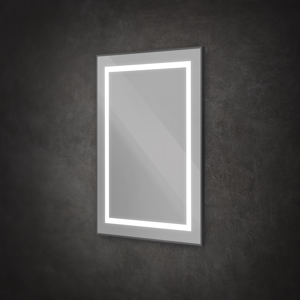 Зеркало BelBagno SPC-KRAFT-500-800-SENS-NERO 50x80 см сенсорный выключатель, черный