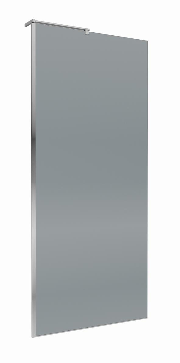 Душевая перегородка Belbagno UNO-L-1-TB-90-GR-Cr 90x200 графит, хром