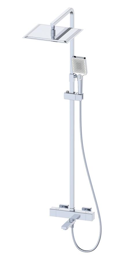 Душевая стойка Oliveeka D-Line OL-739901-CR с термостатом, хром