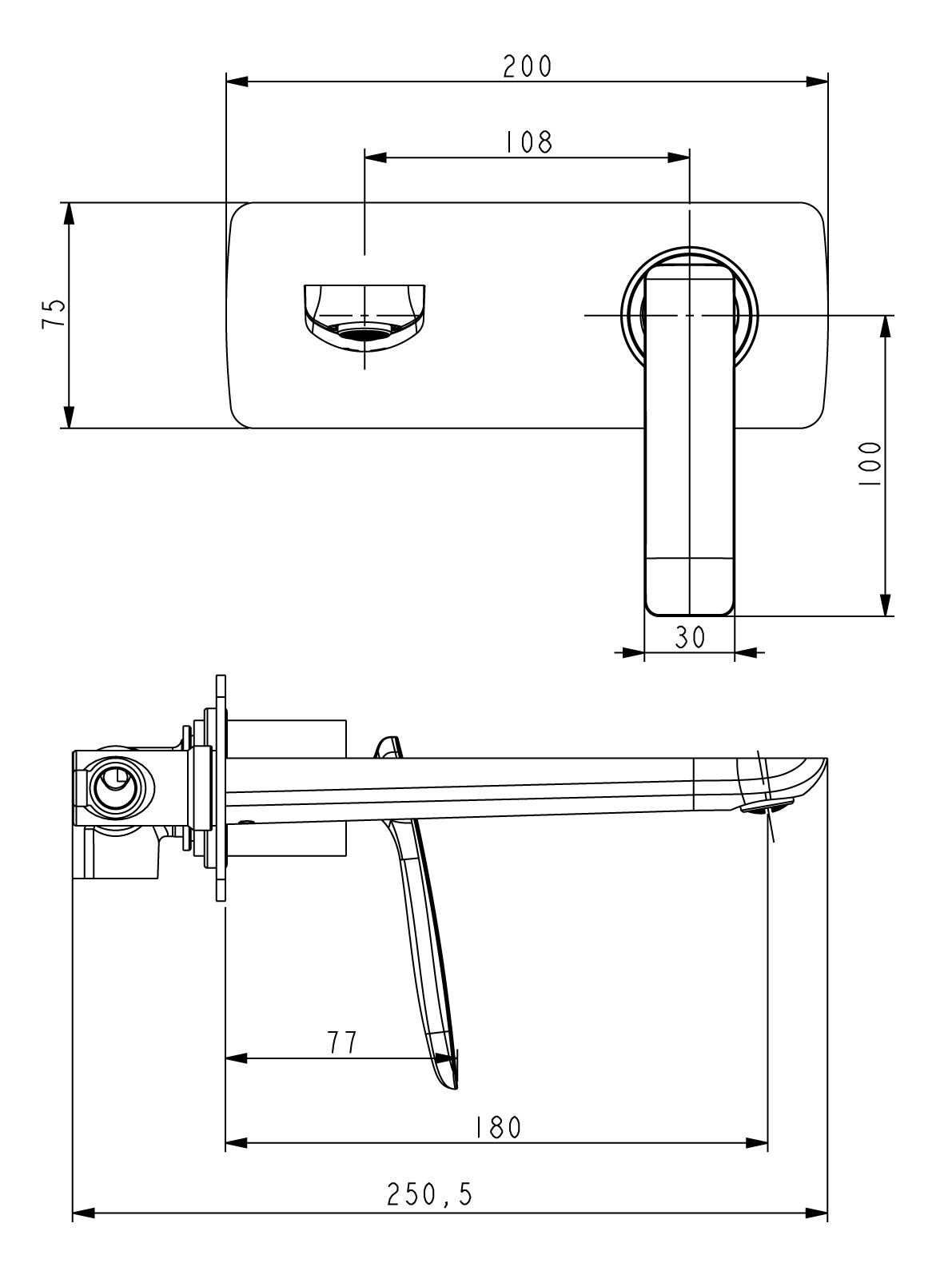 Смеситель для раковины Timo Helmi 4071/03SM черный матовый