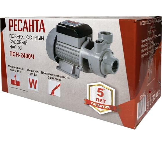 Поверхностный насос Ресанта ПСН-2400Ч 77/4/2