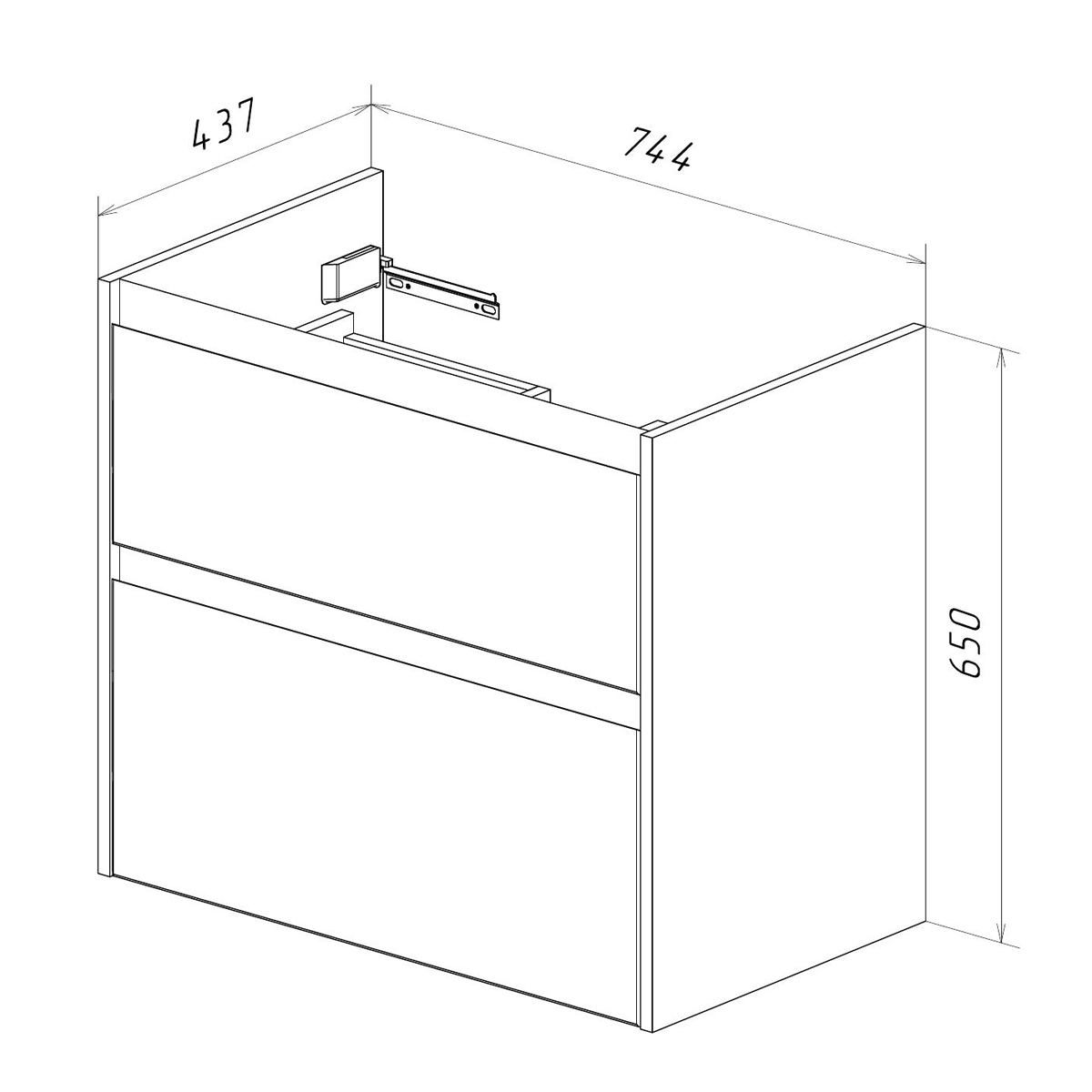 Мебель для ванной Lemark Combi 80 см бетон