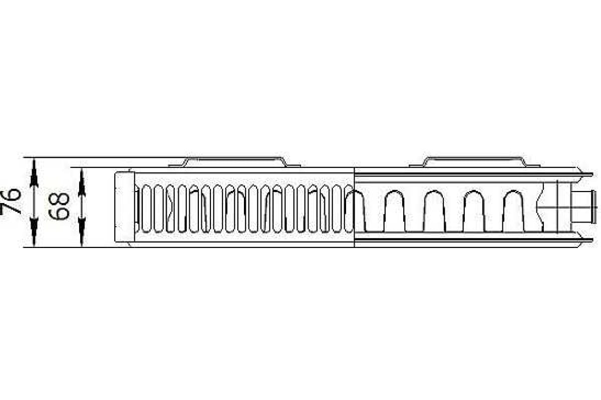 Стальной панельный радиатор AXIS Ventil 21 500x900 215009V