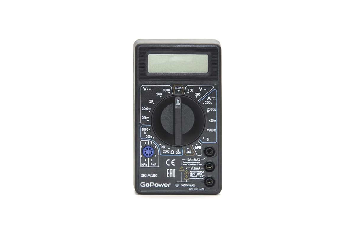 Мультиметр GoPower DigiM 100 00-00015324