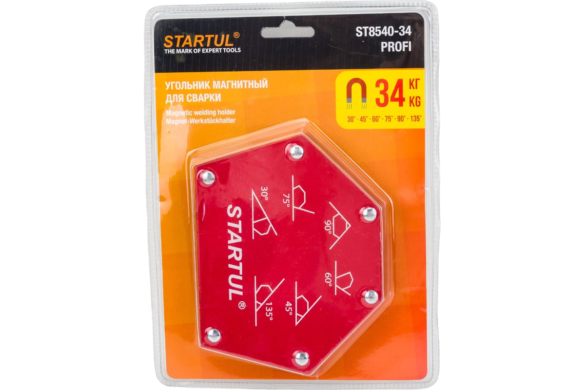 Угольник магнитный для сварки 34 кг STARTUL ST8540-34