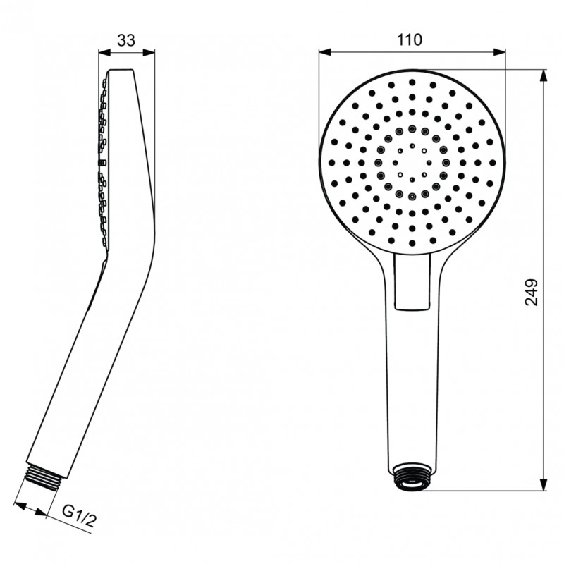 Ручной душ Ideal Standard Idealrain Evo Round L3 B2231AA