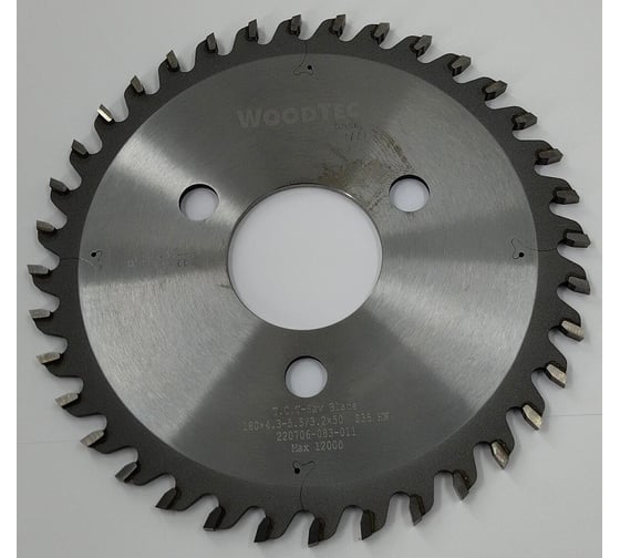 Пила подрезная коническая 180x4.3-5.5/3.2x50 мм, Z36 Woodtec ВИ 343328