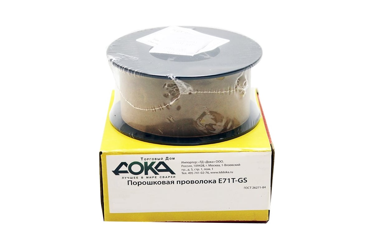 Проволока порошковая E-71T-GS (0,8 мм; 0,8 кг) Дока DK.5220.04097