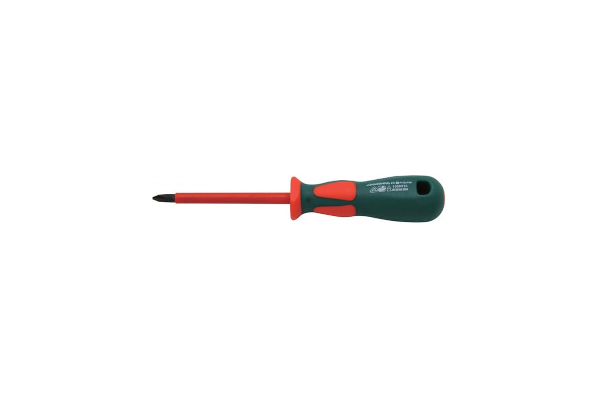 Крестовая диэлектрическая отвертка Jonnesway PH, DV13P2100