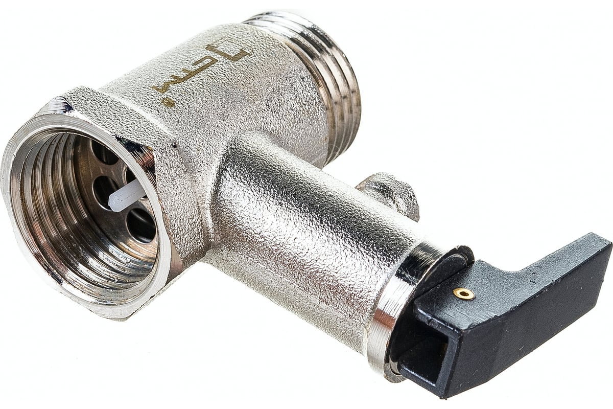 Предохранительный клапан для бойлера СТМ ТЕРМО 1/2", с курком, 6 Бар CRVP6B12