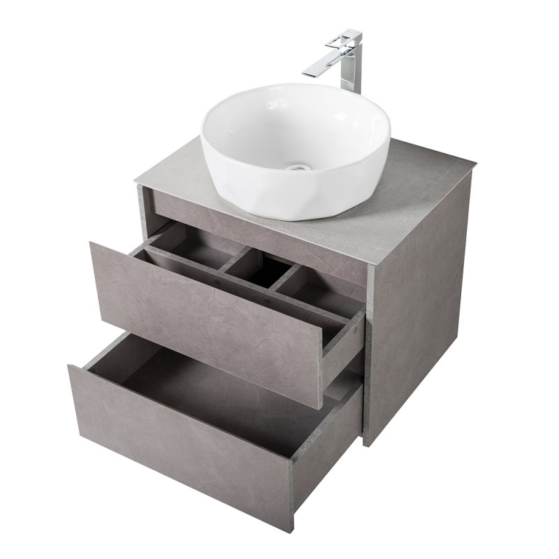 Тумба со столешницей BelBagno Kraft 60 см Pietra Grigio