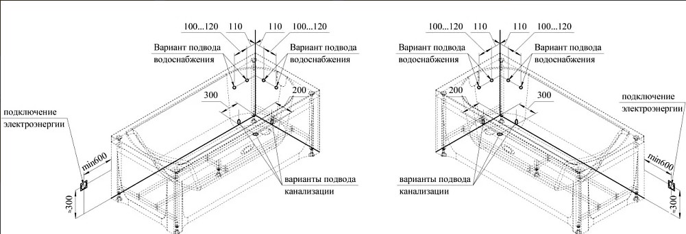 Акриловая ванна Ваннеса Николь 168х70 см