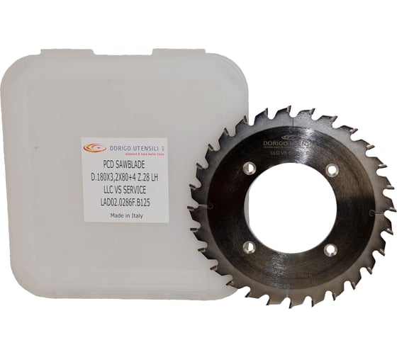 Диск пильный DORIGO PCD 180x3.2/2.2x80+7/11/100; Z=28; H=6 L LAD02.0286F.B125