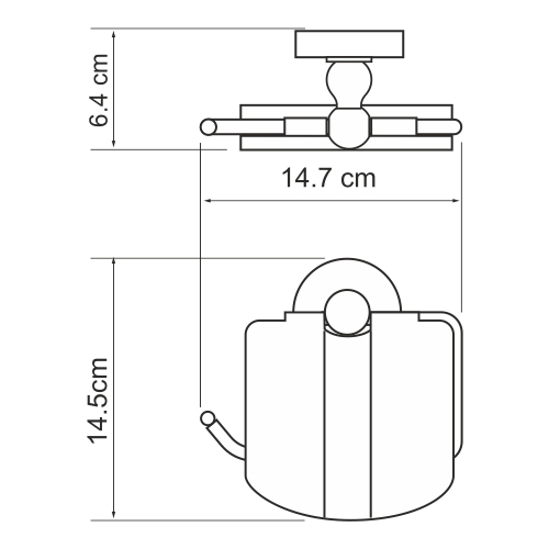 Держатель туалетной бумаги WasserKRAFT Diemel K-2225