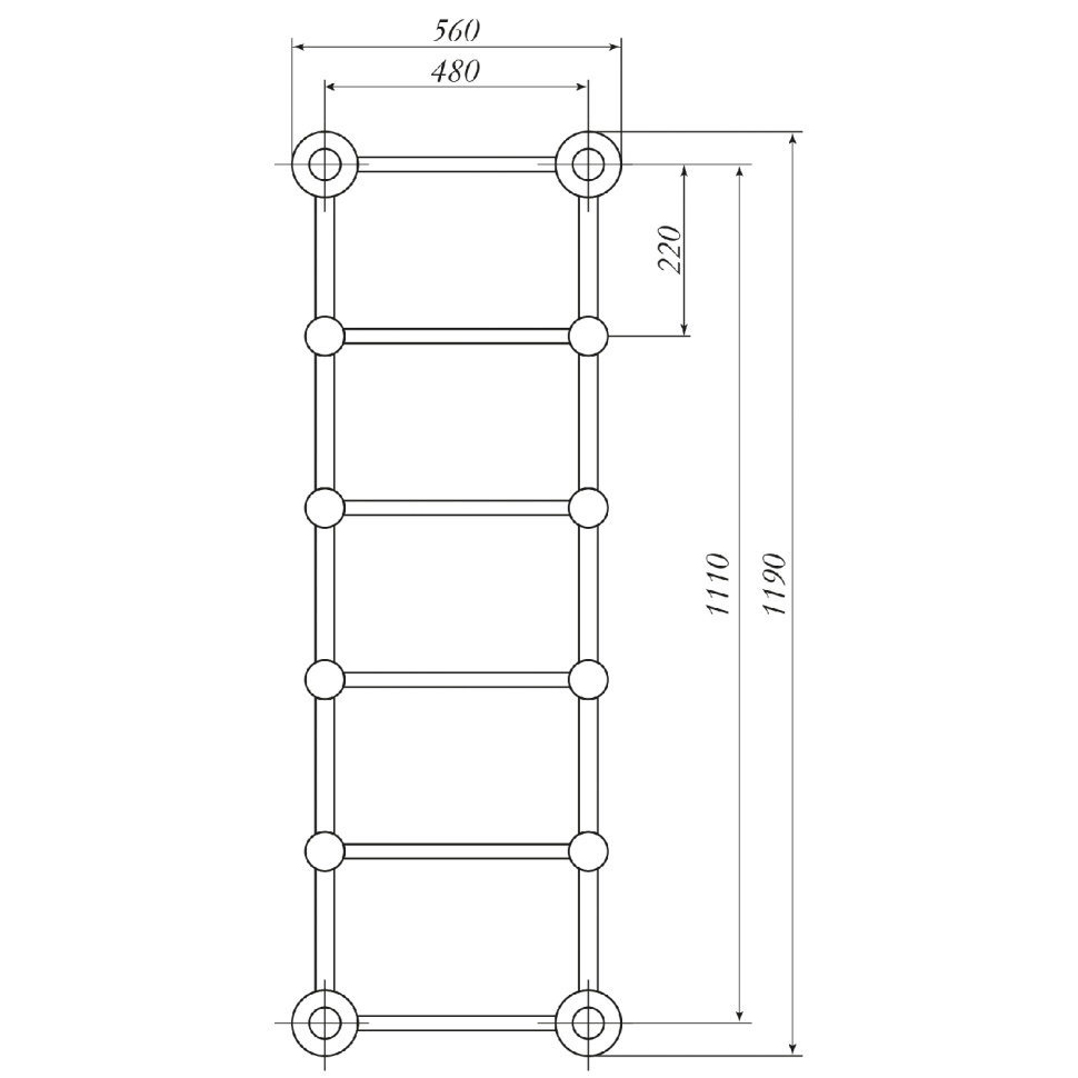 Полотенцесушитель электрический Migliore Colosseum 56x119 DX ML.CLS-EL.311.CR хром