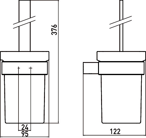 Ерш подвесной Emco Loft 0515 016 00 сталь