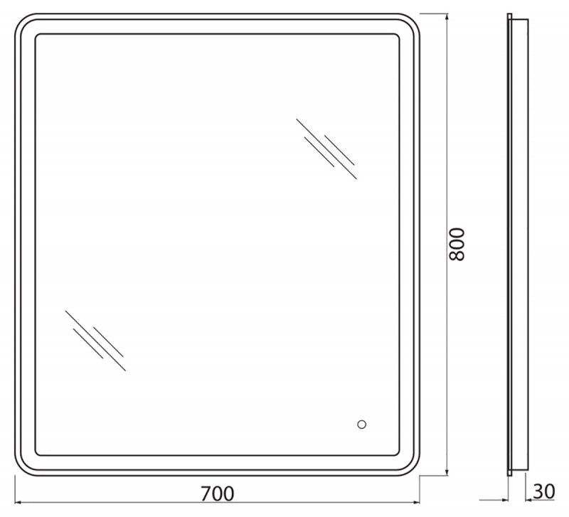 Мебель для ванной BelBagno Kraft 39-700 70 см Rovere Tabacco