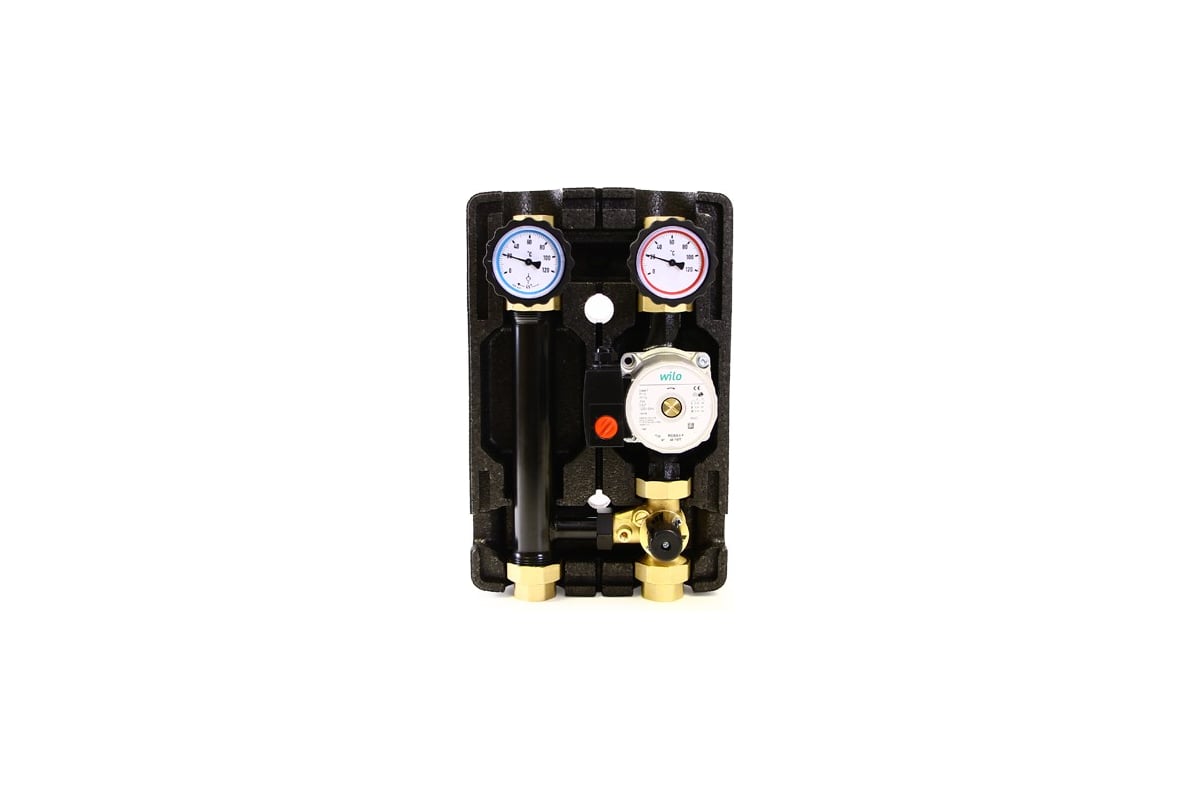 Насосно-смесительная группа Uni-Fitt DN25, с трехходовым клапаном, Wilo Star RS 25/6 492W2500