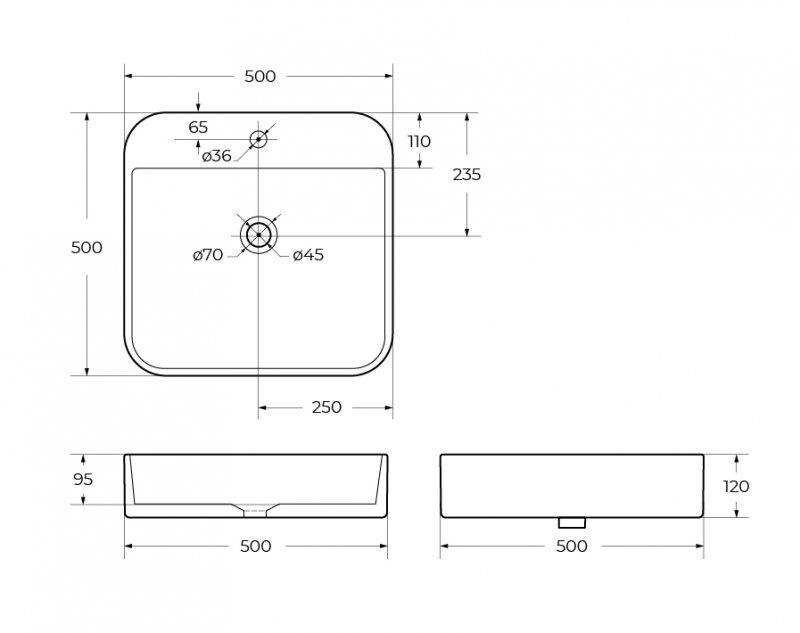 Раковина Cezares CZR-LFT-50-LVB 50 см белый