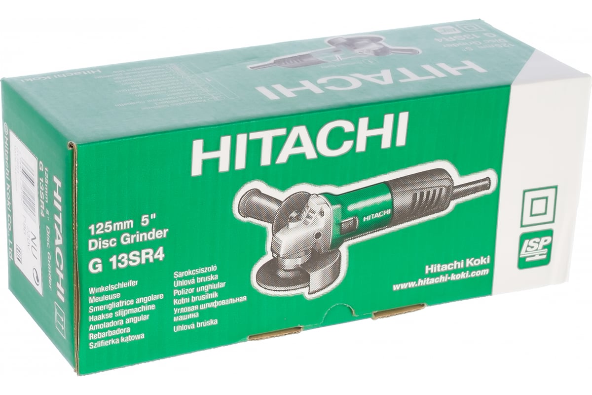 Угловая шлифмашина Hitachi G13SR4-NU + алмазный диск Carat
