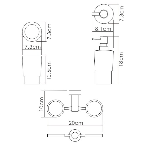 Дозатор жидкого мыла WasserKRAFT K-28289