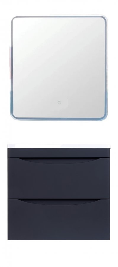 Тумба с раковиной Style Line Бергамо мини Люкс Plus 60 см подвесная