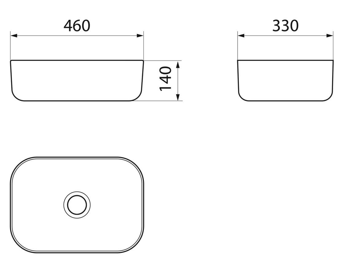 Раковина Point Веста PN43701WB 46 см белый