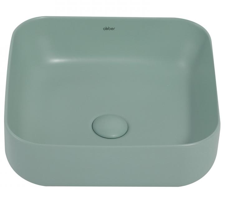 Раковина Abber Rechteck AC2211MCG 38.5 см матовый светло-зеленый
