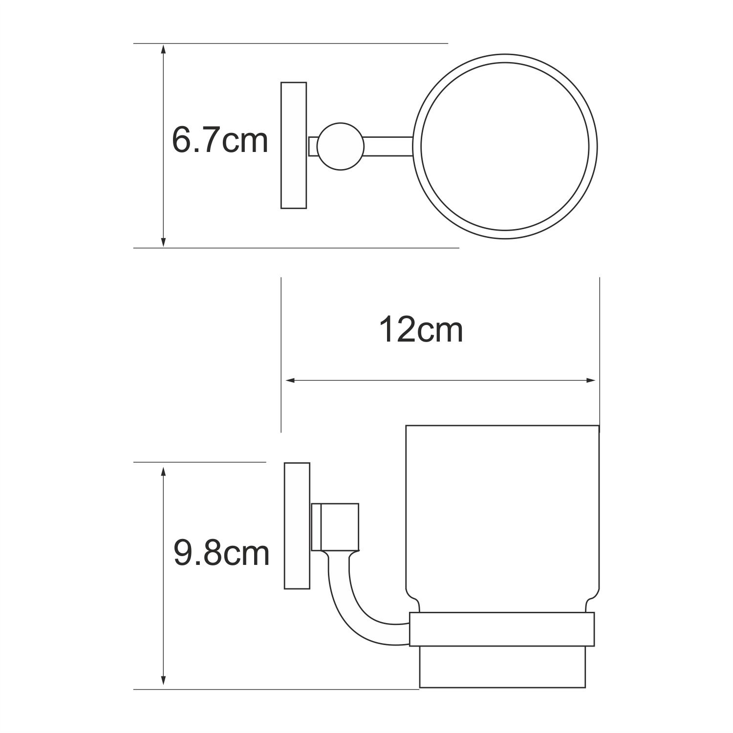 Держатель для стакана WasserKRAFT Rhein K-6228