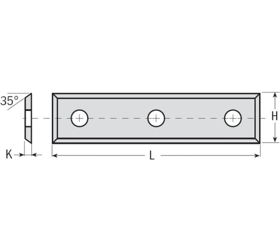 Нож твердосплавный F1730 50x9x1.5 мм CMT 790.500.09