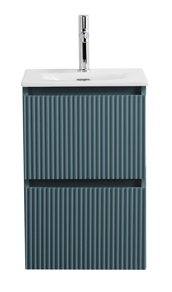 Тумба с раковиной BelBagno Uno-Mini 40 см Голубой матовый